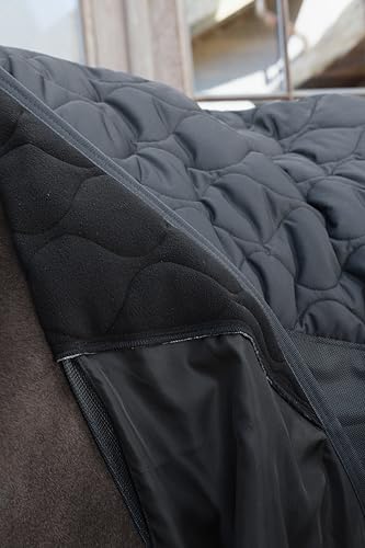 Combo cooler fleece noir 145 avec couvre-cou respirant intégré