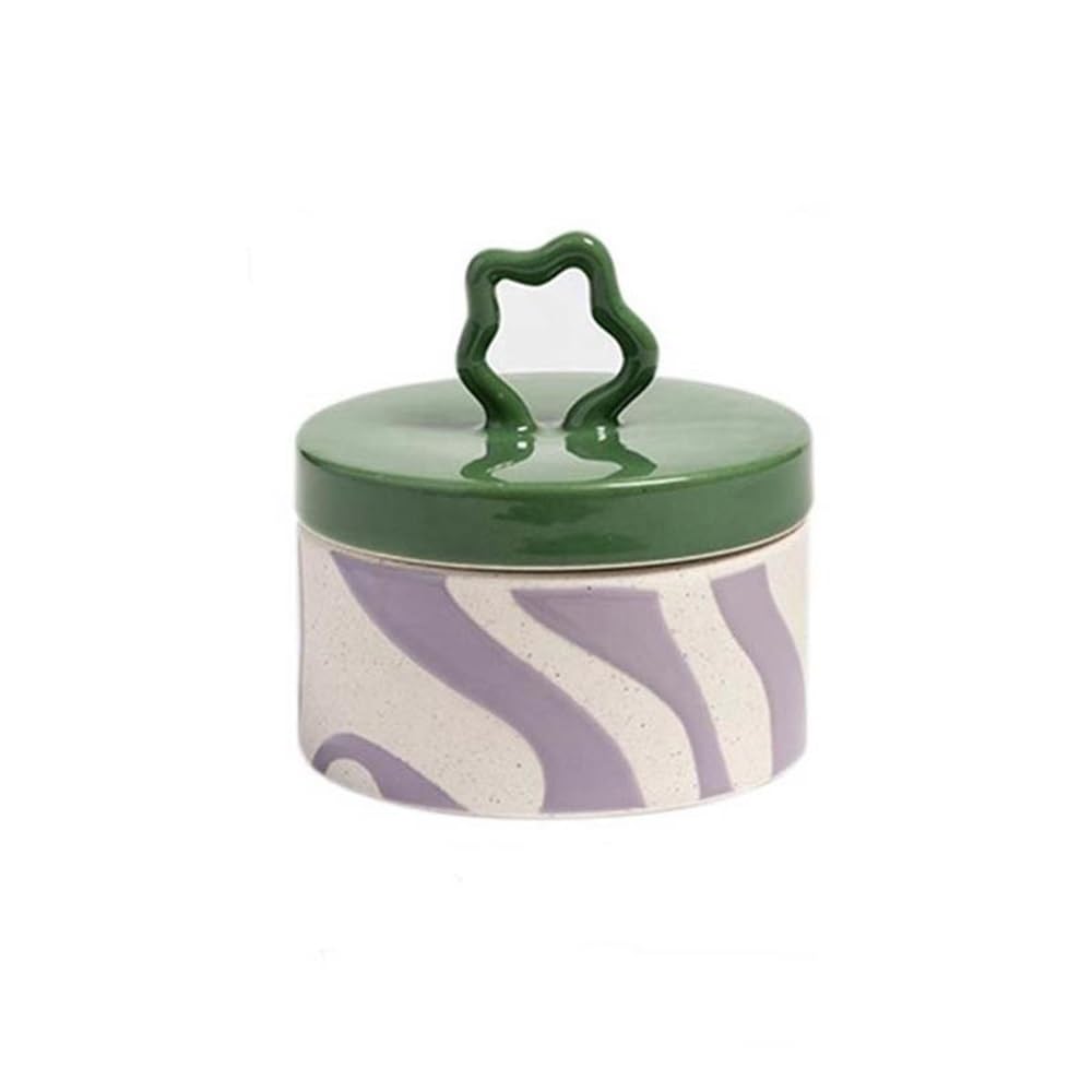 Zyyanshop One Color Butter Dish Ceramic Butter Dish Storage Jar For Kitchen Multifunctional Candy