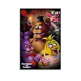 Póster estético de Five Nights at Freddy's, arte de pared, para sala de estar, decoración moderna del hogar, póster impreso, decoración del hogar, oficina, póster artístico, sin marco, estilo 308 x 12
