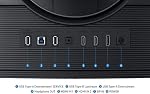 SAMSUNG Moniteur de jeu incurvé 40 pouces Odyssey G7 WUHD VA 180Hz 1ms VESA DisplayHDR 600 Freesync PIP DP + HDMI + USB A à B - (LS40FG756ENXZA) [Version Canada]