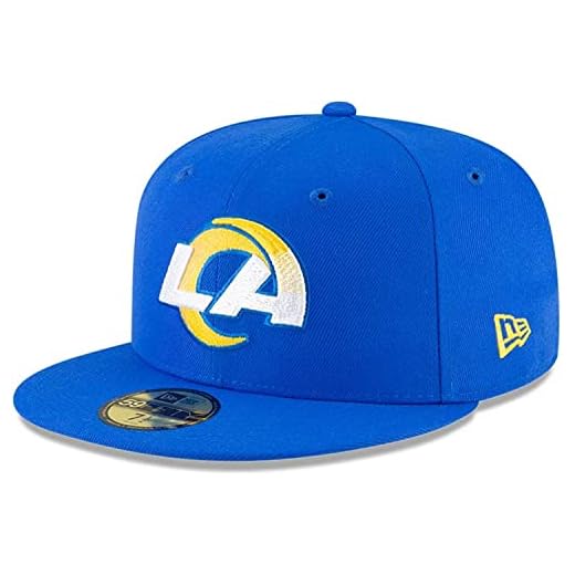 New Era Boné NFL 59FIFTY Team Color Authentic Collection Fitted On Field Game, Los Angeles Rams, 7 7/8