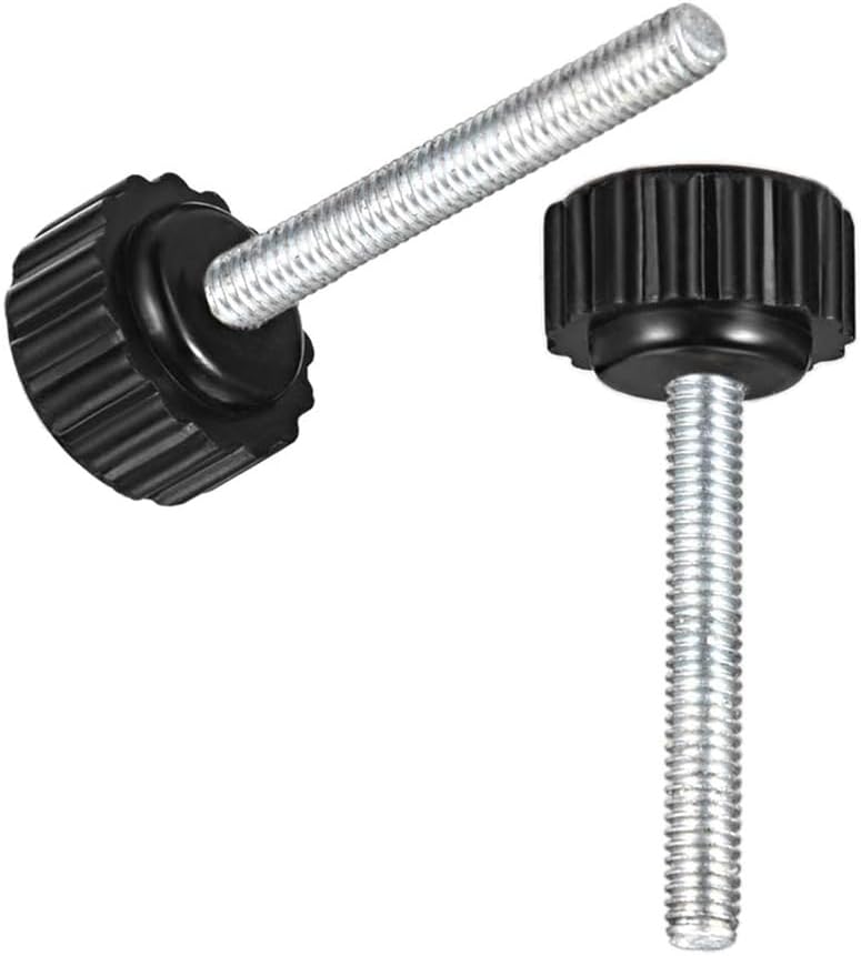 Boxonly Knurled Thumb Screw for Saw Drill Press Lathe and Routing Jigs Packaging Machinery Printing Equipment Clamping Knobs Grip Threaded Hand Bolt Knobs M4 x 30mm 5pcs - Image 3