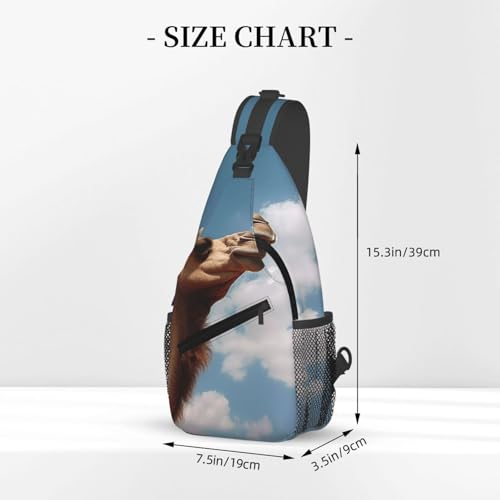 Sling Bag para Hombre y Mujer Negro miniatura 2