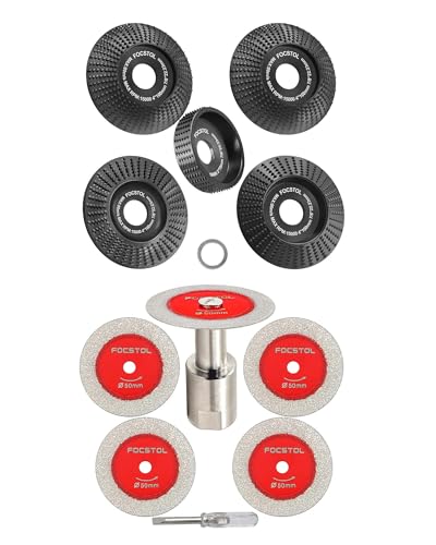 Disques bois meuleuse et mini disque diamant pour transformer vos bouteilles et meubles