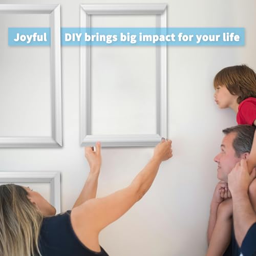 Art3d Vorgeschnittenes Wandform-Set, 6-teilig, fertig zum Zusammenbauen, für Innenwanddekoration, Wohnzimmer, Schlafzimmer, Akzentwand – installiert mit Klebstoff, 3 oben, 3 unten, 6 Stück