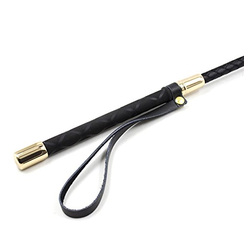 ROARINGWILD Quality Fine Leather Braided 24 Inches Long Riding Crop/Whip - Thumbnail 7