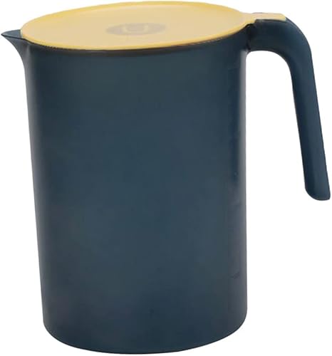 Milisten Botella de plástico para agua fría, jarra de té de plástico con tapas, olla de jugo, tetera de hojas sueltas, tetera de hielo con jarra,