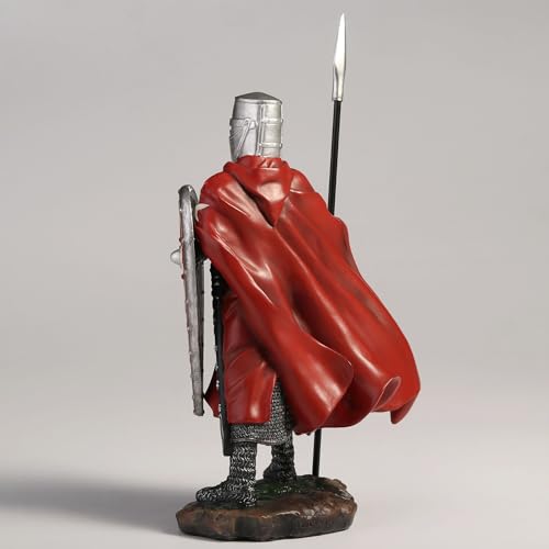 Estatua Decorativa Caballero Maltés con Lanza y Escudo miniatura 5
