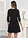 oten Casual Flutter Sleeve Dress for Women 2026 Crew Neck A-Line Lace Formal Wedding Guest Tea Party Dresses Black Medium
