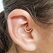 Daith Hoop Earring Piercing Diamond Cut Ear Ring Thin Small Jewelry