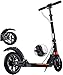 XDD Pieghevole per Adulti Scooter Pieghevole Scooter con Freno a Mano 2 Big Wheels Adulti/Giovani Regalo di Compleanno/Maschio/Femmina