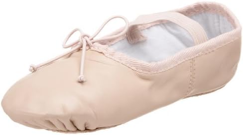 Dance Class B401 Leather One Piece Ballet (Little Kid/Big Kid),Pink,3.5 M US Big Kid