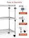 Simple Deluxe 3-Tier Heavy Duty Storage Shelves 750Lb Capacity, 24.02