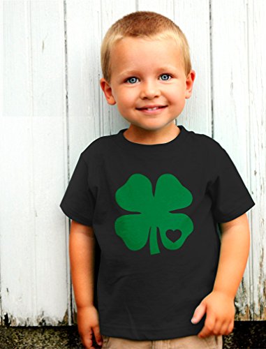 Green Clover Heart St. Patrick's Irish Cute Shamrock Kids T-Shirt Small White #TOP2