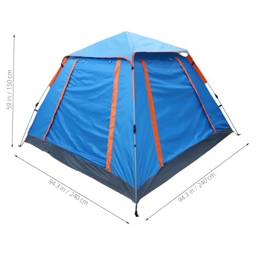 Carpa plegable para camping LIOOBO 2 personas azul miniatura 2