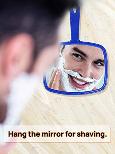 Omiro Hand Mirror, Handheld Mirror With Handle, American Old Glory Blue #TOP4