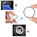 ZhiDeMai Valve Stem Caps 4 Pack Handmade Crystal Rhinestone Dust Caps Universal Tire Valve ，Bling Car Accessories with 1 Piece Ring Emblem Sticker for Ignition Engine Auto Start Button Key (Black)