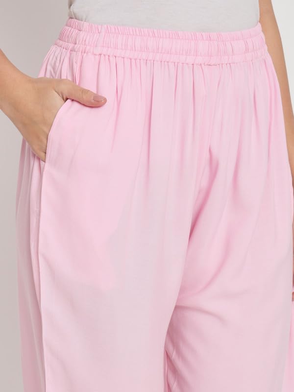 Image of Soft Colors Relaxed Fit Pocket Palazzo