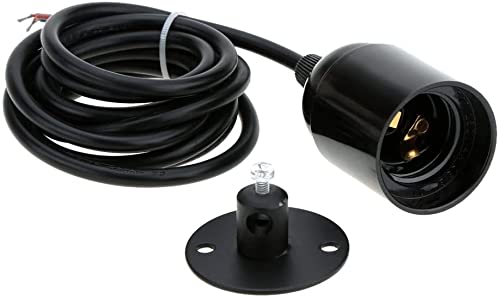 Lustre suspendu à 6 bras E27 avec fil réglable de 1.5m et plafonnier rétro - 4
