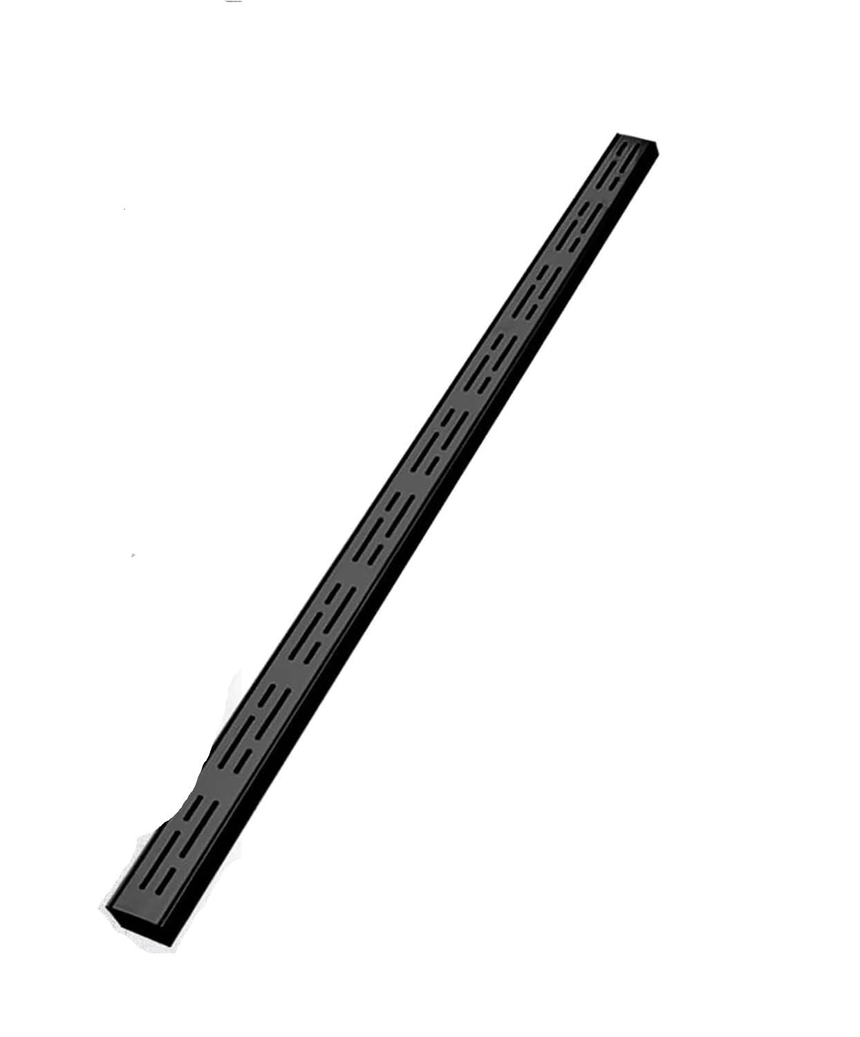 Pokrywa kratki odpływowej ze stali nierdzewnej 304 Wytrzymały odpływ podłogowy do patio w garażu podjazdowym(Black,7x3cm)