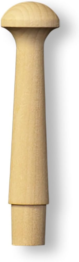 100 Pcs, 2-7/16" Wood Standard Shaker Pegs Tenon Diam 3/8" & 3/4" Head Diam