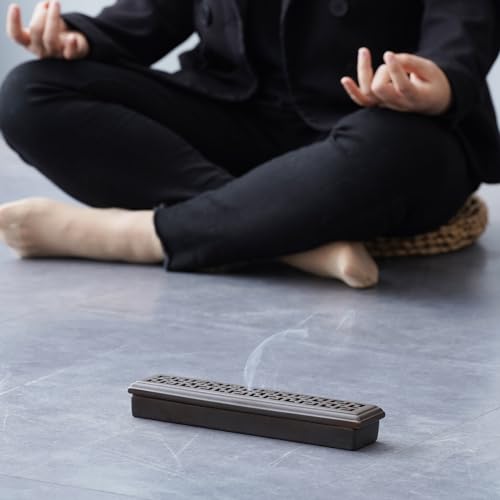 Ceremony Incense Holder,Ceramic Incense Holder For Sticks With Ash Catcher,Coffin Style Incense Box,Incense Burner For Meditation Yoga Spa Room Decor thumb #7
