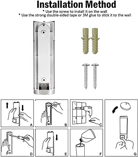 Image of b2 ABS Plastic Soap Dispenser for Bathroom Wall Mounted Shampoo Conditioner Hand Wash Gel Dispenser Liquid Soap Sanitizer Dispenser for Basin Kitchen Sink 400Ml Pack of 1 (Modal - 2)