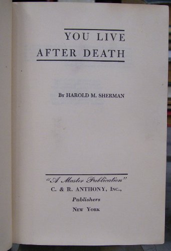 You Live After Death B000RV45EY Book Cover