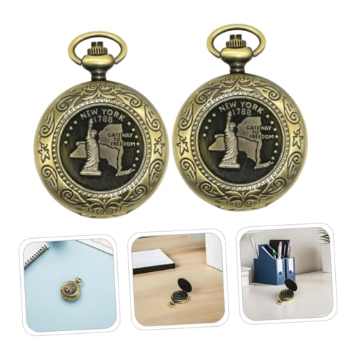Brújula Vintage de Bolsillo con Mini Colgante, Set de 2 miniatura 7