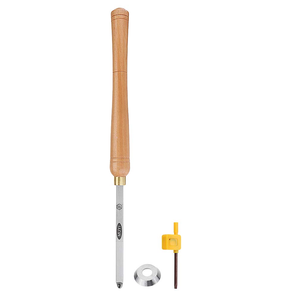 ChaRLes Tour De Bois Tournage Outil Carbure Insert Cutter Outils Tige Carrée Avec Poignée En Bois Outil De Menuiserie - C