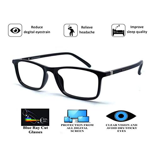 Image of Optify full rim free size Power reading glasses with blue block light filter & anti reflective coating for Men and Women