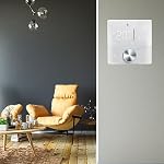 KUIDAMOS Smart Thermostat programmable contrôle numérique pour le chauffage à domicile AC95-240V Affichage de couleur précis (blanc)