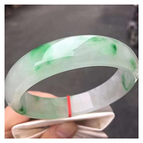 Bracelet de glace en jadéite émeraude de taille 59-60 mm pour un cadeau d'exception