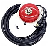 Milton’s Bells Red Original Driveway Bell Kit with 50' Signal Hose for Drive-Thru, Residential, or...