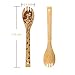 Nightmare Wooden Spoons - Organic Wooden Bamboo Cooking & Serving Utensils - Kitchen Utensils Set Cooking Tool Set - Cooking Spatula And Spoons 5 Piece Set