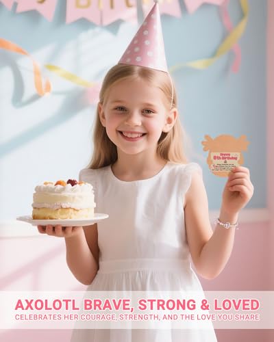 Axolotl Birthday Gifts for Girls 8-10 Years Old, Happy Birthday Bracelet for Daughter, Granddaughter, Niece4