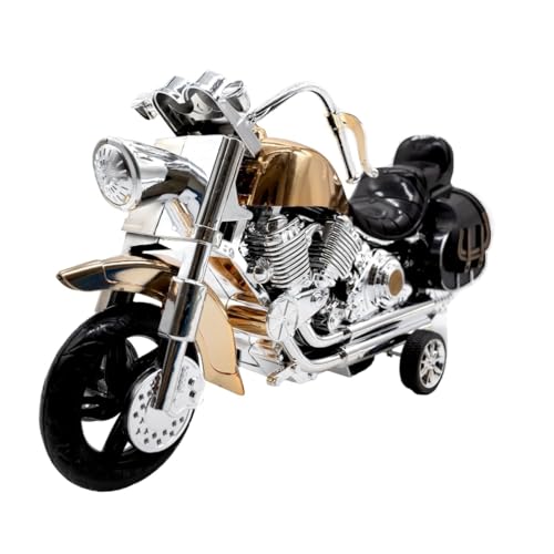 Image of Panther Bike Toy | Stylish Motorbike | Normal Bike Toy | Racing Toy Bike with Fairy Design | for Kids, Boys & Girls | Easy to Use & Play | Multicolor | Color - Golden-Silver (O-1H65)