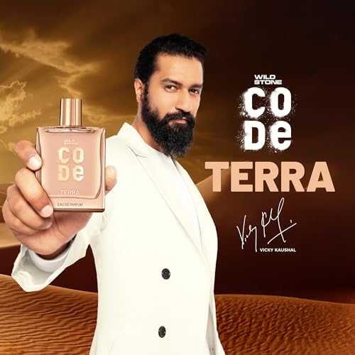 Image of WILD STONE CODE Terra Eau De Parfum For Men, 100Ml|Luxury Perfume With Long Lasting Smell For Classy, Mature And Sleek Personality|Premium Perfume For Men - Terra, Spray