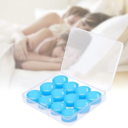 Tapones para los oídos, tapones para los oídos para dormir con cancelación de ruido, 6 pares de tapones de silicona reutilizables, auriculares para dormir ideales para dormir ligeros,nadar,ronquidos Cover