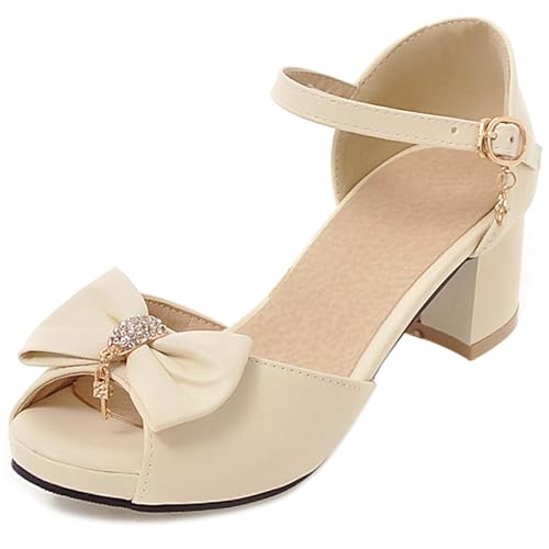 Sandales femme block heel anti-fatigue avec plateforme et bout ouvert