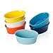 Sweese 506.002 Porcelain Ramekins 6 Ounce Souffle Dishes, Oval Ramekins for Baking, Set of 6, Hot Assorted Colors