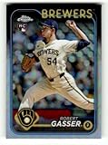 2024 Topps Chrome Update Refractor #USC50 Robert Gasser RC Rookie Milwaukee Brewers MLB Baseball Trading Card