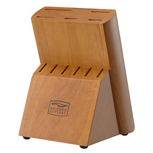 Chicago Cutlery Fusion 12 Piece Forged Premium Knife Block Set With Wooden Storage Block, Cushion-Grip Handles With Stainless Steel Blades, Kitchen Knife Set #TOP6