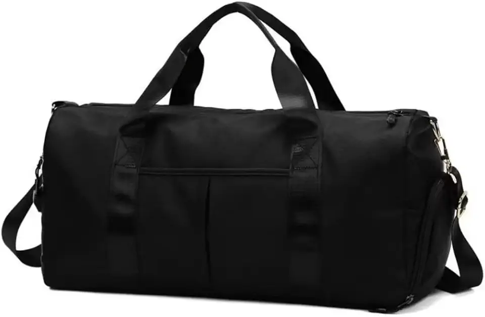 Bolsa Esportiva para Academia e Viagem, Modelo Fitness Casual com Alça Transversal, Ideal para Homens e Mulheres(Preto)