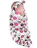 Newborn Boy Girl Lovely Sleeping Bag & Headband 2Pcs Infant Blanket Gown Baby Coming Home Outfit Set...
