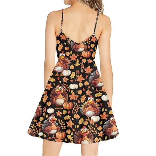 Image of Coloranimal Women's Summer Sleeveless Casual Swing Dresses with Loose Fit Beach Sundress