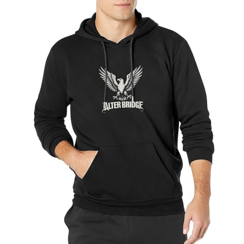 Jimmysea Alter Bridge Blackbird Mens Sweatshirts Black Unisex Mens Pullover Hoodies M