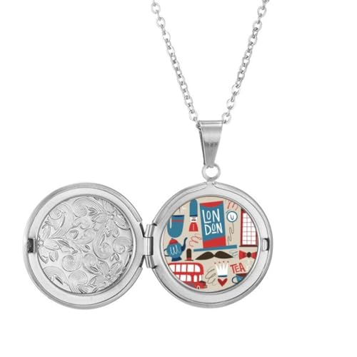 Bus britannique médaillon et collier Big Ben idéal pour parfaire un look casual chic urbain