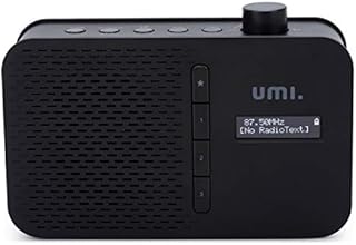 Amazon Brand - Umi DAB Radio FM Black - Bluetooth Portable DAB Radios - DAB Radio Mains Powered Battery Powered w/LCD Display, 3.5mm Headphone Jack, Telescopic Antenna, Alarm Clock, Sleep Timer