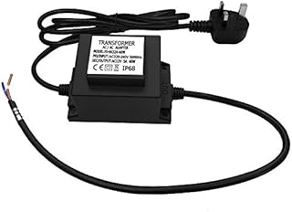 CNBRIGHTER Waterproof 12V AC Transformer, 5A 60W, 220-240V AC to 12V AC LED Power Supply, Voltage Converter LED Driver,Adapter for Outdoor Landscape Lighting/Swimming Pool Light (60 Watts)